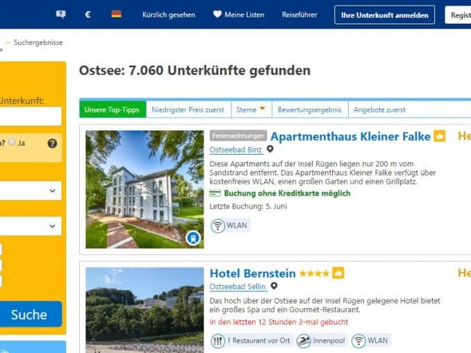 Ostsee Urlaub buchen