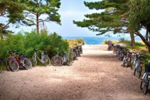Fahrrad fahren an der Ostsee