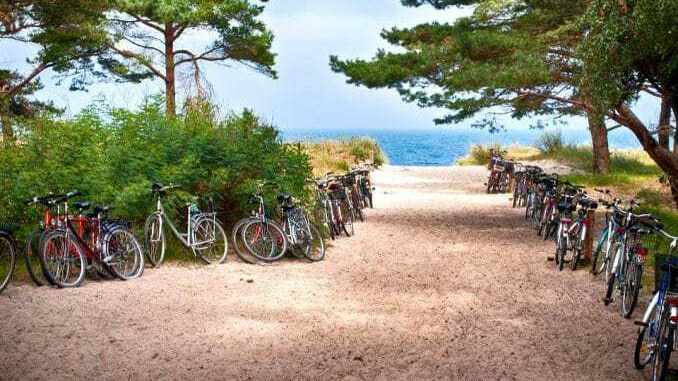 Fahrrad fahren an der Ostsee