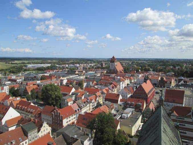Greifswald Luftbild Stadt