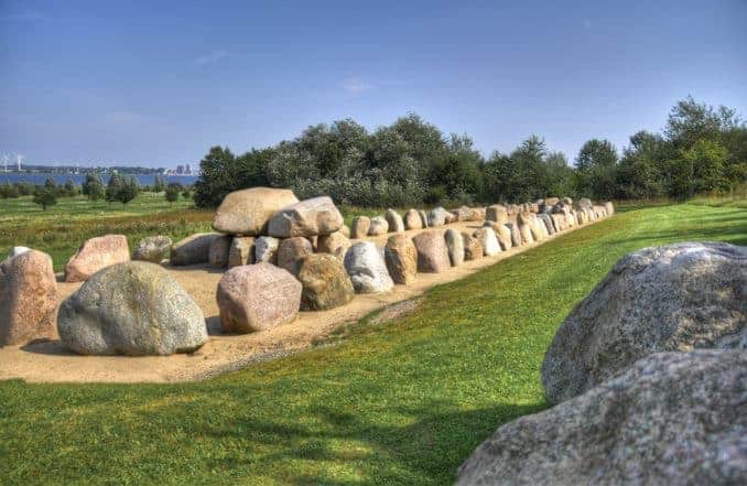 Steinformation auf der Insel Fehmarn