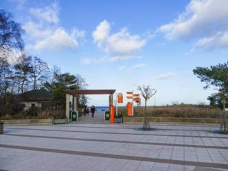 Eingang zum Strand in Karlshagen strandeingang karlshagen