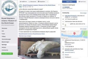 Facebook Screenshot Museum Kaliningrad Knochenfund