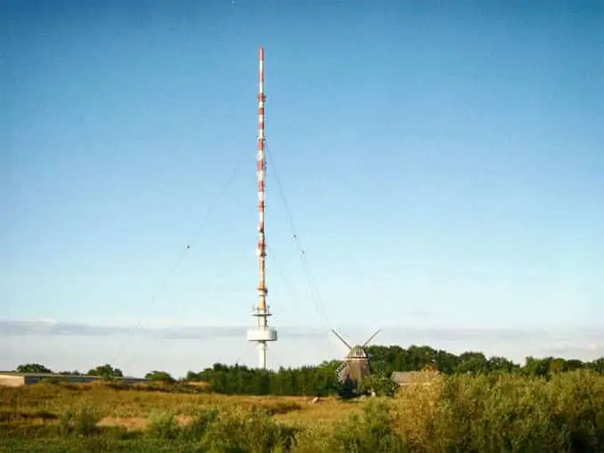 Fernsehturm Marlow Ostsee Höhe: 174 m