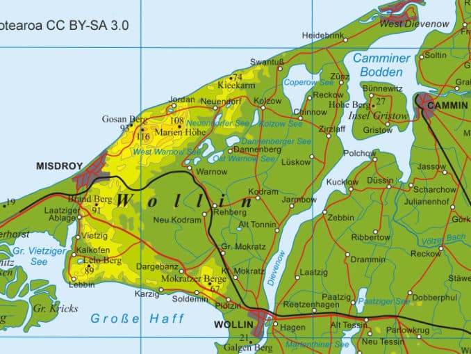 Dargebanz (Dargobądz) auf der Halbinsel Wolin