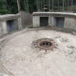 Betondach des Blücher Bunkers in Ustka an der Polnischen Ostsee