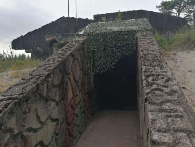 Schützengraben mit Unterstand im Blücher Bunker