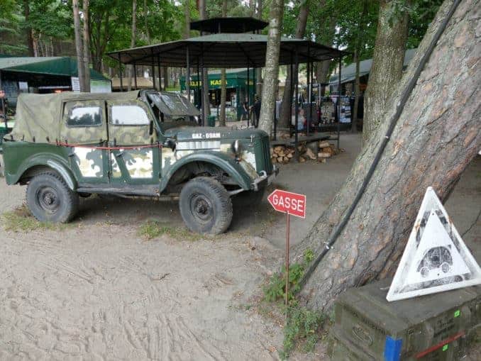 Jeep im Blücher Bunker