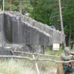 Soldat beschützt den Blücher Bunker