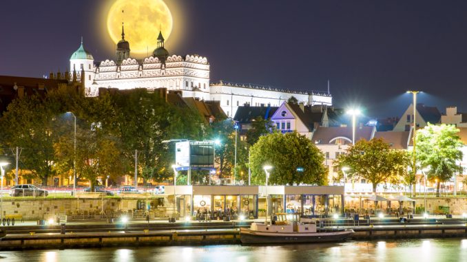Nachtpanorama Stettin Nachtpanorama Stettin