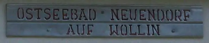 Schild mit der alten Ortsbezeichnung