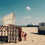 Travemünde Strand mit Strandkorb