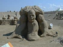 Sandskulpuren Priwall travemunde sandskulpuren