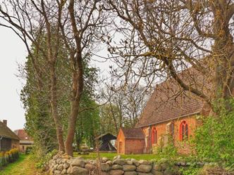 Halbinsel Gnitz (Usewdom) Kirche seitlich Halbinsel Gnitz Kirche seitlich