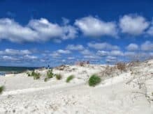 strand leba wolken