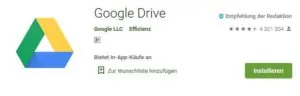 Google Drive Dokumentenverwaltung