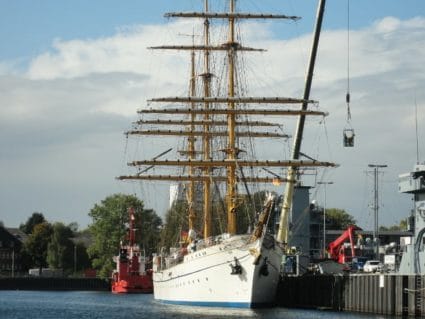 Forderansicht der Gorch Fock Forderansich der Gorch Fock
