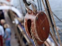 Seilspanner auf der Gorch Fock