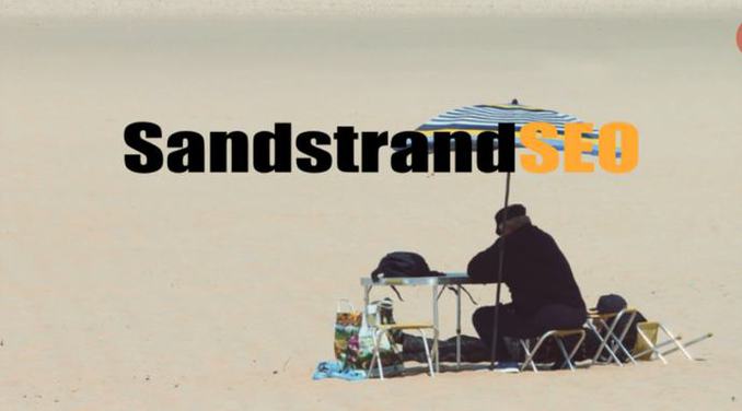 SandstrandSEO und Meerwasser Online Marketing in der Mittagssonne