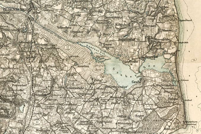 Gruber See 1893 / Bild: Karte Deutsches Reich / Fußballgeograph CC BY-SA 4.0