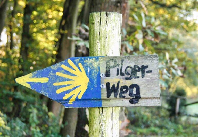 Schild Pilgerweg