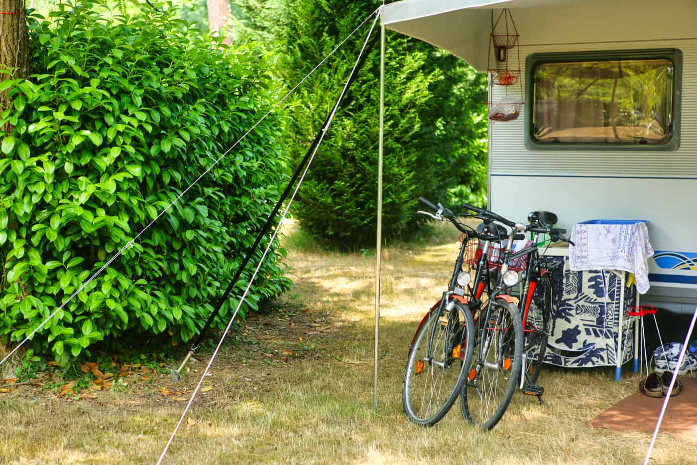 Camping und Fahrrad