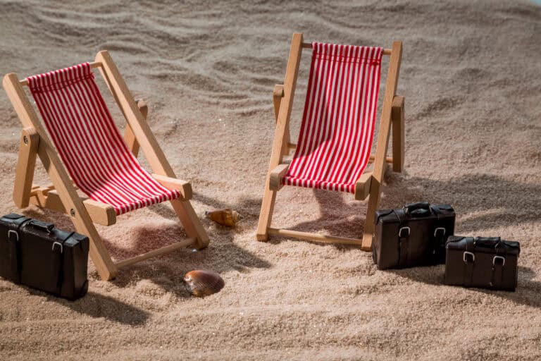 Liegestuhl am Ostseestrand