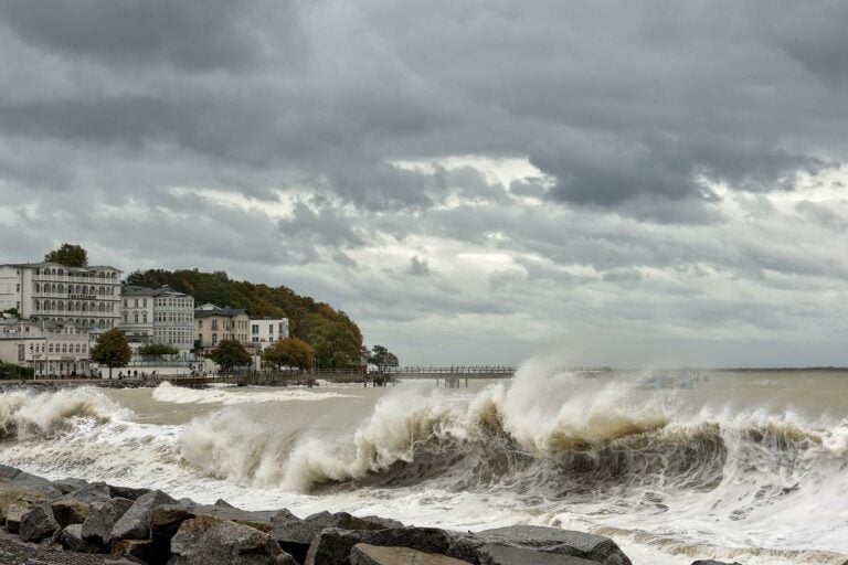 Sturmflut an der Ostseeküste