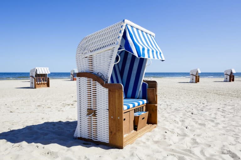 Strandkorb an der Ostsee