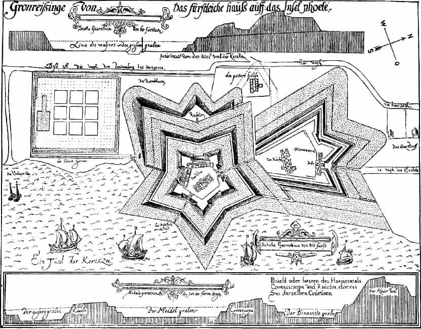 Grundriss der Festung Poel um 1700