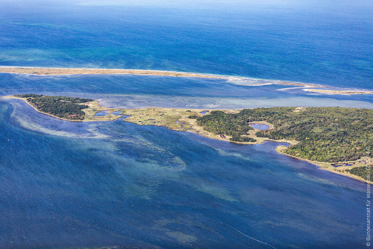 Luftbild des Naturschutzgebiets Wustrow