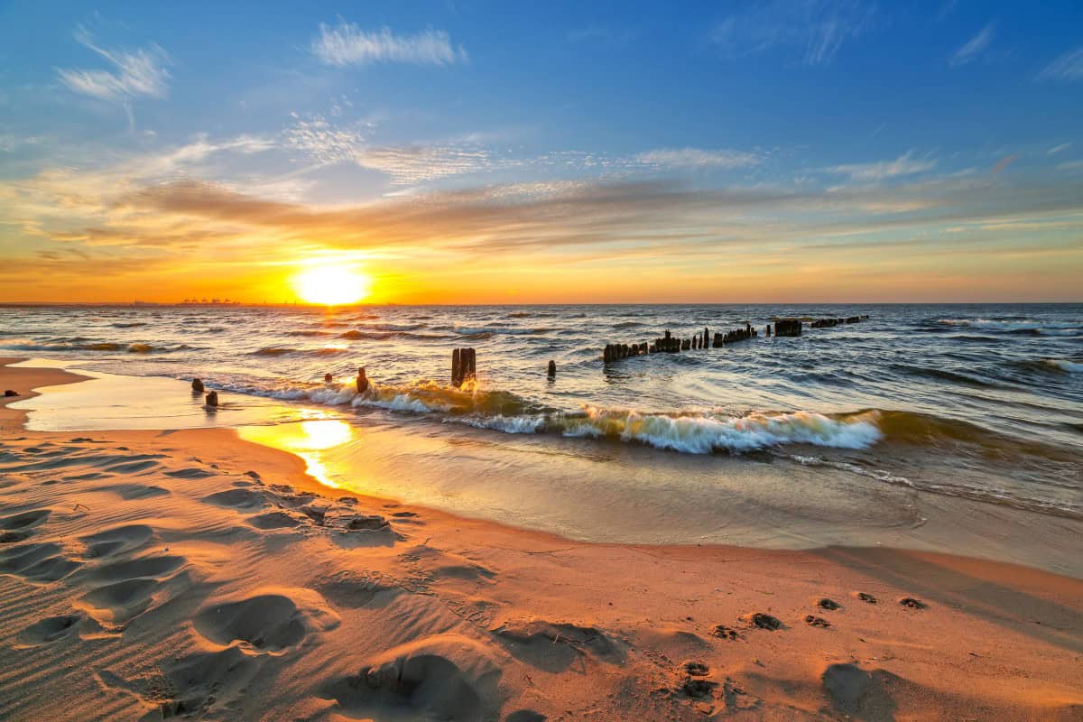 Sonnenuntergang an der Ostsee