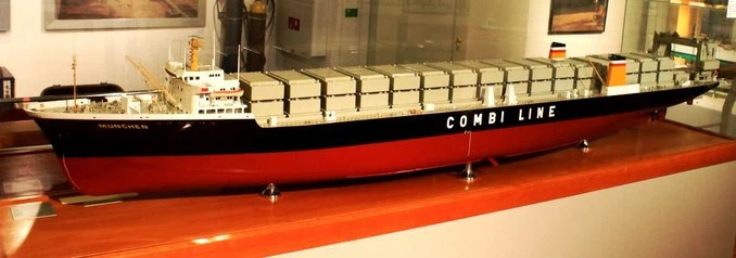 Modell der München im Deutschen Schifffahrtsmuseum in Bremerhaven