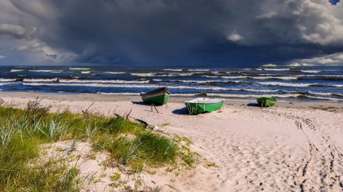 Schlechtes Wetter an der Ostsee