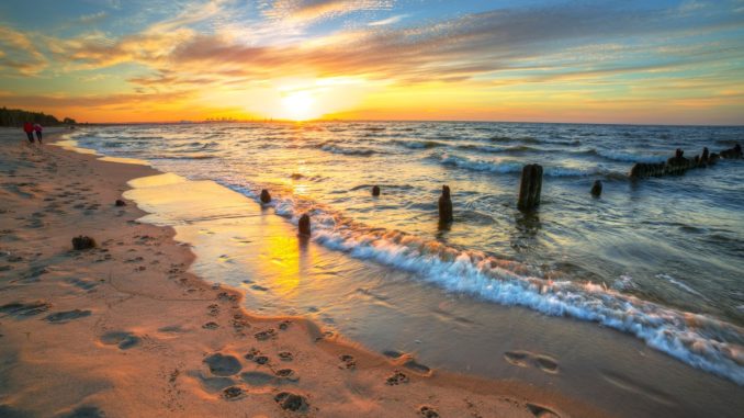 Sonnenuntergang an der Ostsee