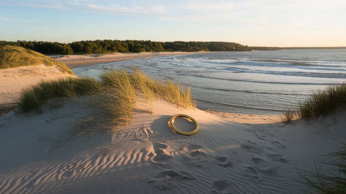 Goldener Reif an der Ostsee