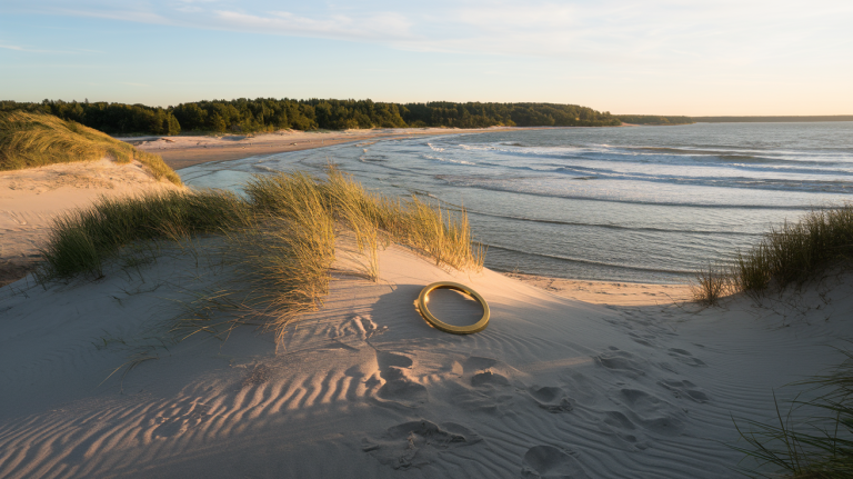 Goldener Reif an der Ostsee
