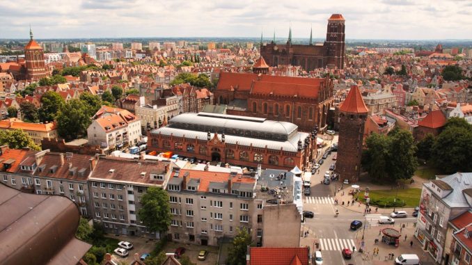 Blick auf die Danziger Altstadt