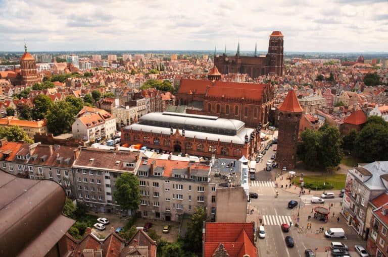 Blick auf die Danziger Altstadt