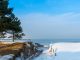 Schnee und Eis an der Ostsee