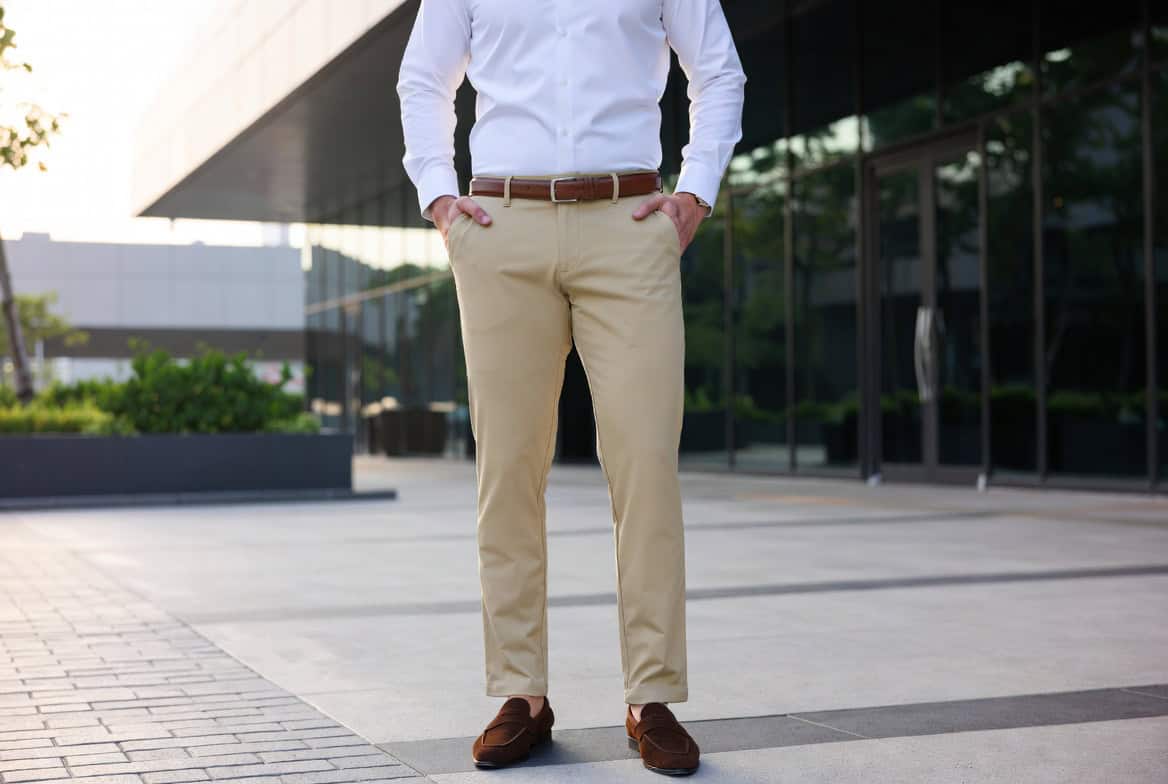 Stylishe Hosenmode für qualitätsbewusste Männer Chino Hose Mann