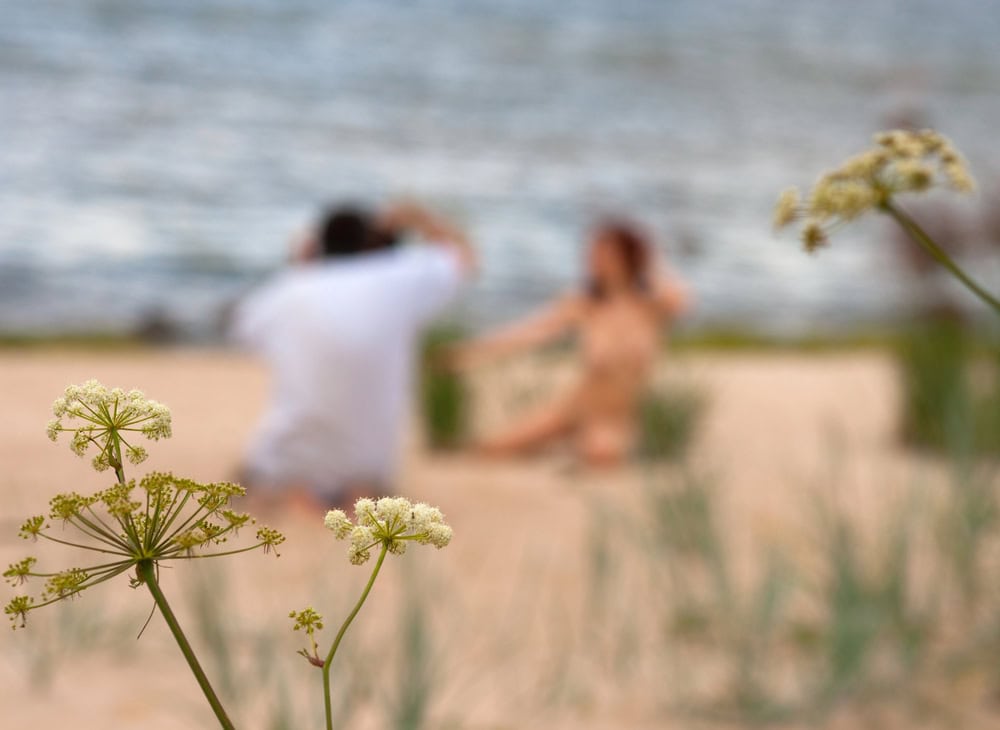 Fotografieren am FKK Strand