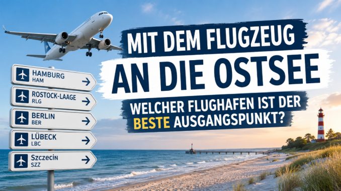 Flugzeug an die Ostsee