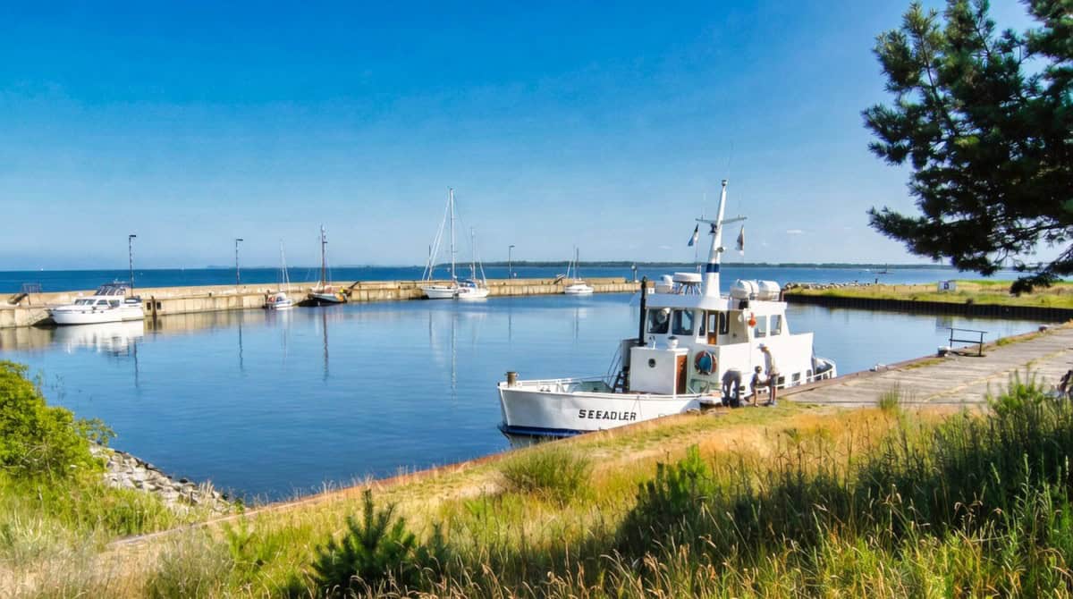 Insel Ruden: Geschichte, Natur und Besuch im Bodden Hafen der Insel Ruden