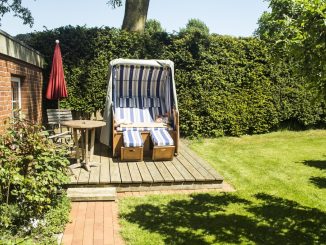 Strandkorb im Garten
